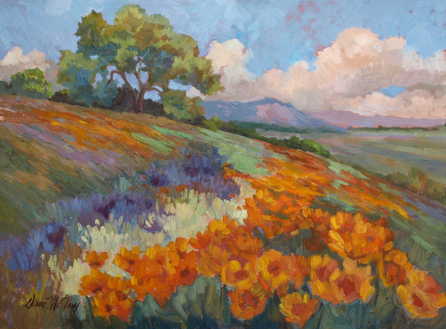 Mountain Painting - Land of Sunshine by Diane McClary