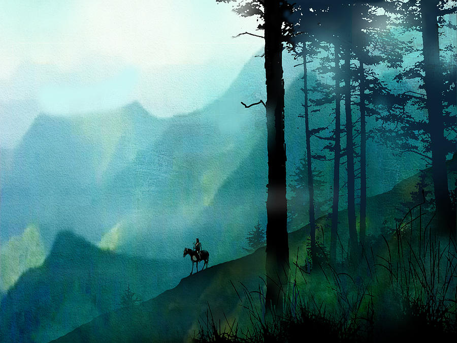Land of the Blue Mist Painting by Paul Sachtleben