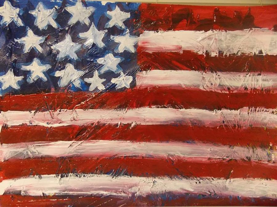 Land Of The Free Painting by Niceliz Howard - Fine Art America