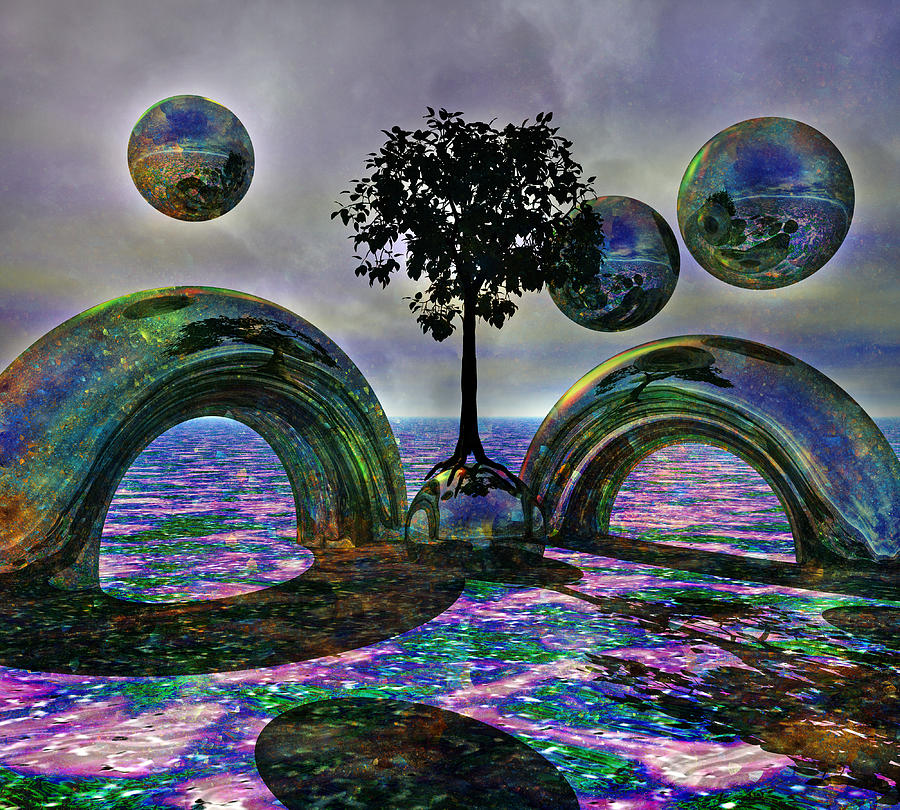 Fantasy Digital Art - Land of World 8624030 by Betsy Knapp