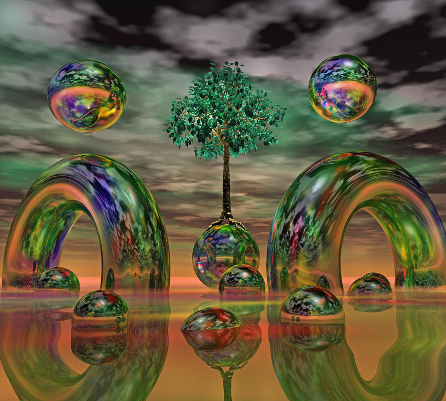 Fantasy Digital Art - Land of World 8624036 by Betsy Knapp