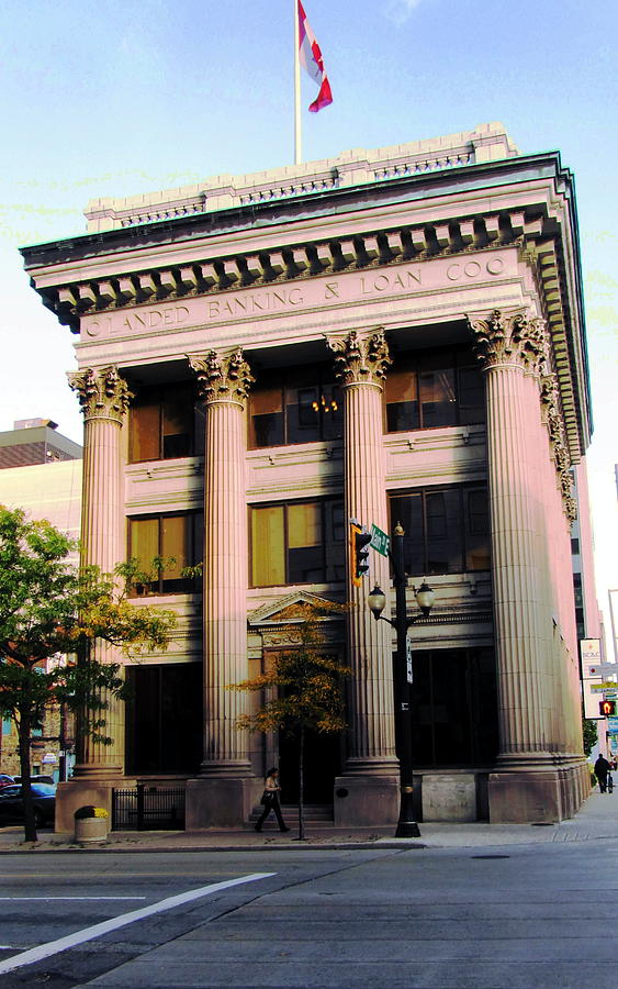 Corinthian Columns Photograph - Landed Banking  And Loan  Company Building by Danielle  Parent
