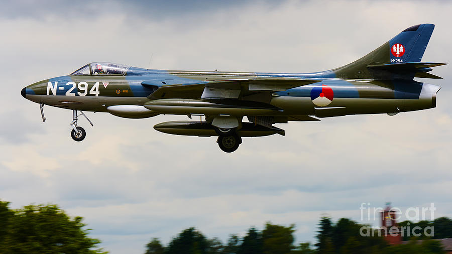 Landing jet-fighter Photograph by Nick  Biemans