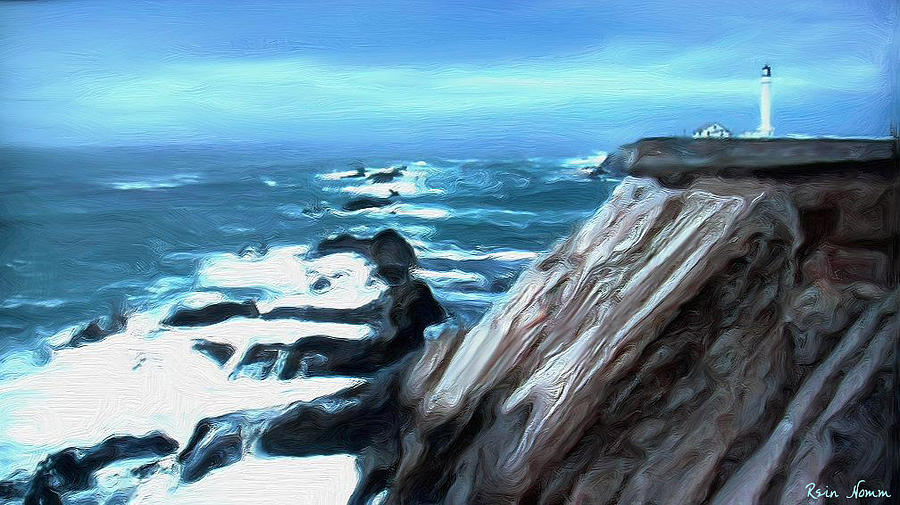 Lands End Painting by Rein Nomm
