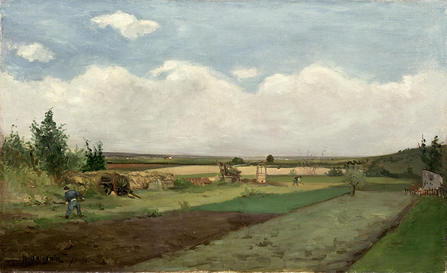Landscape, 1873 Painting by Paul Gauguin