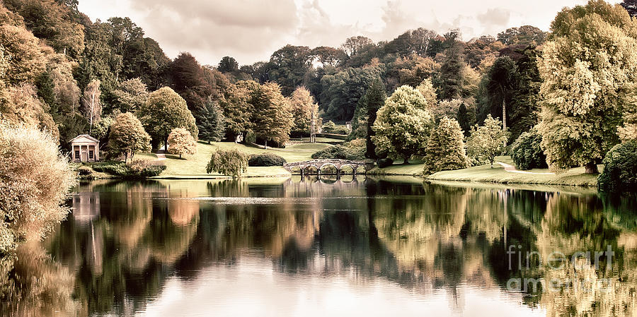 Landscape and Lake in Autumn Photograph by Simon Bratt