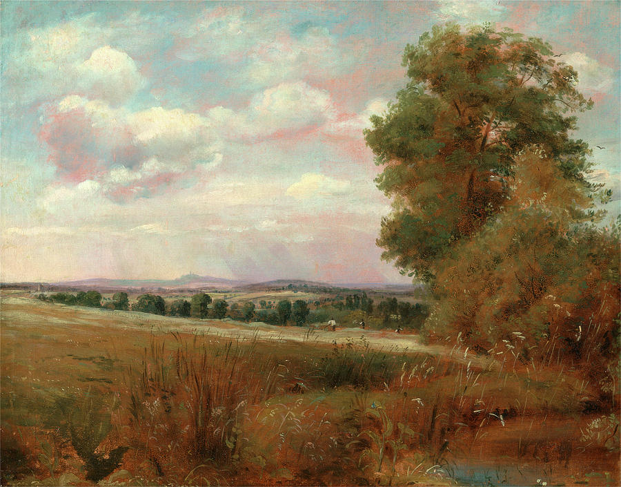 Landscape At Hampstead, With Harrow In The Distance Looking Painting by ...