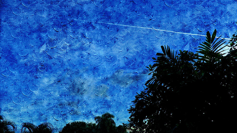 Blue Sky #1 Painting by Xueyin Chen