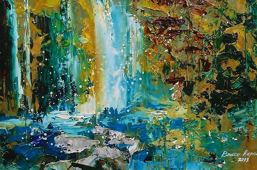 Abstract Painting - Landscape by Bruce Repei