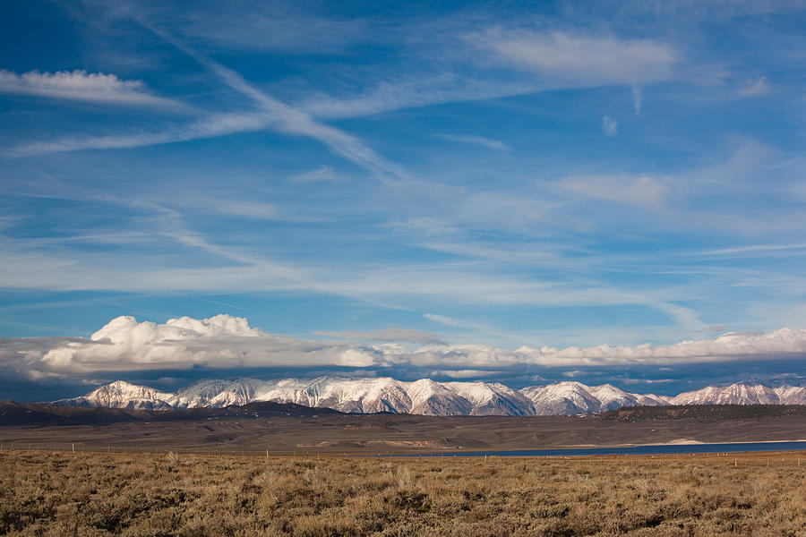 Landscape By A Lake Crowley With White Photograph by Panoramic Images ...