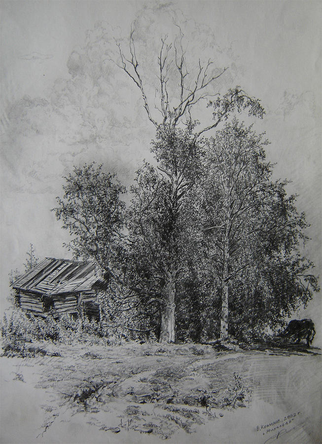 Landscape Drawing Drawing By Vladimir Kopylov 