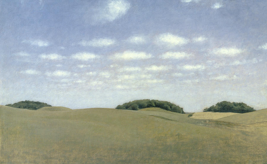 Vilhelm Hammershoi Painting - Landscape from Lejre by Vilhelm Hammershoi