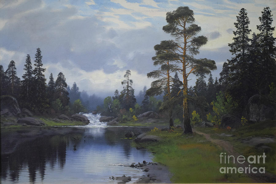 Landscape from Norway Painting by Gonrad Selmyhr