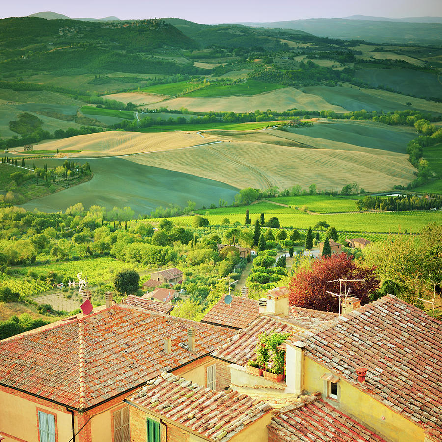 Landscape From Tuscany Photograph by Csondy