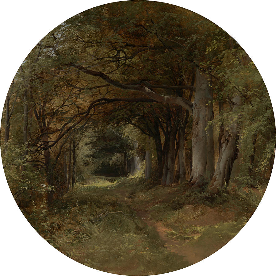 Landscape Painting - Landscape Gunton Park - A Beech Glade, John Middleton by Litz Collection