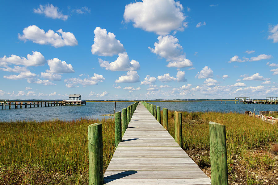 Landscape, Long Pier And Beautiful Photograph by Williamsherman
