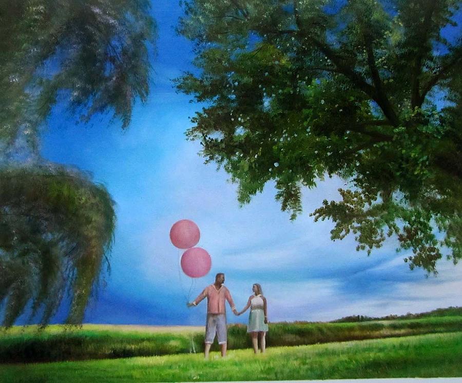 Landscape Painting - Landscape-love by Anny Huang