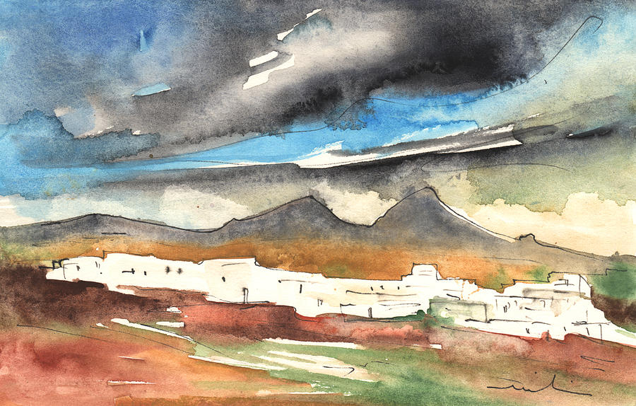 Landscape of Lanzarote 01 Painting by Miki De Goodaboom