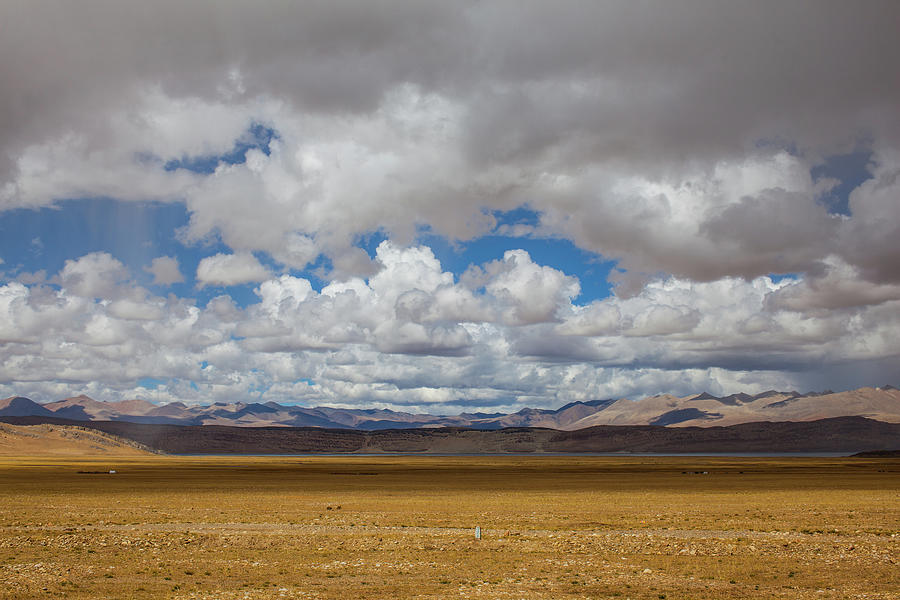 Landscape Of Tibetan Plateau Photograph by Wulingyun - Fine Art America