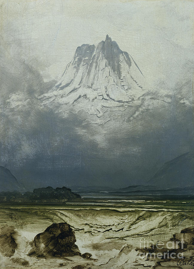 Landscape study from Northern Norway  Painting by Peder Balke