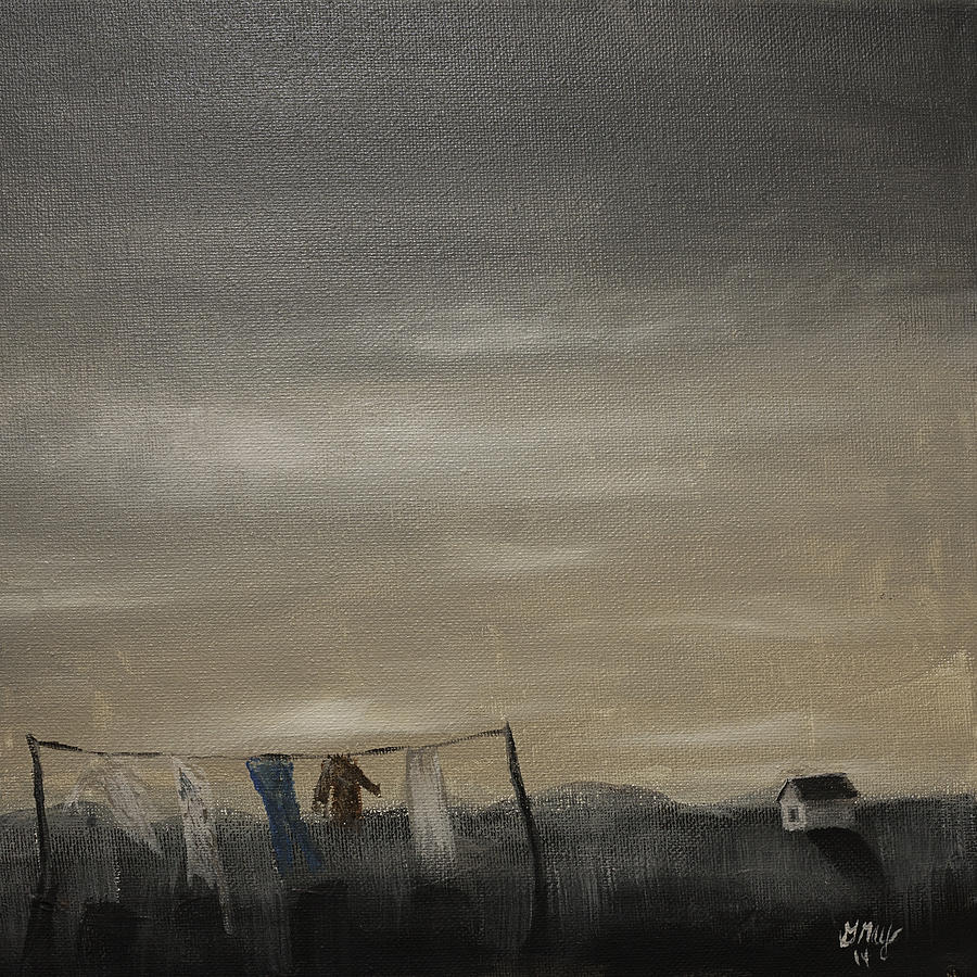 Landscape Surreal Painting A Painting A Day 14 Painting by Gray  Artus