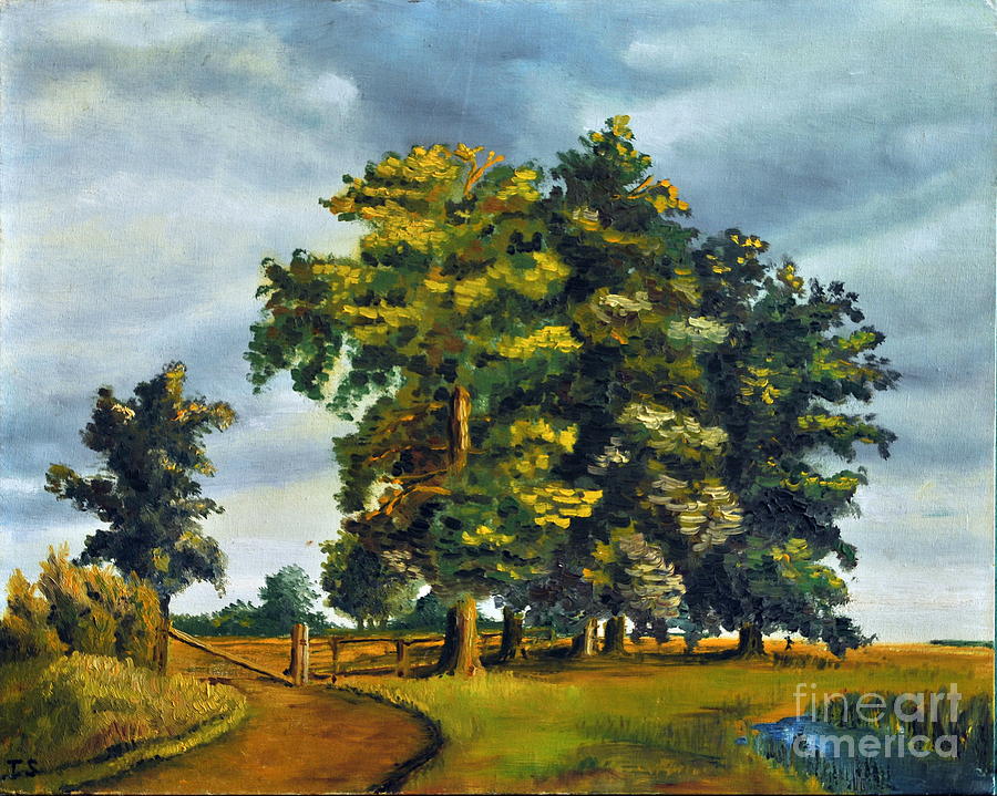 Tree Painting - Landscape by Teresa Wegrzyn