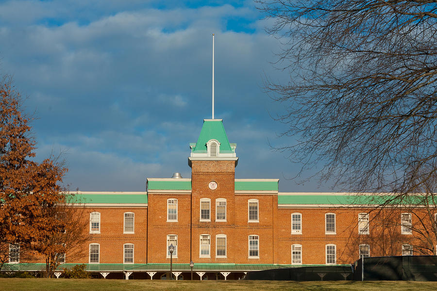 Virginia Tech Photograph - Lane Hall at Virginia Tech by Melinda Fawver