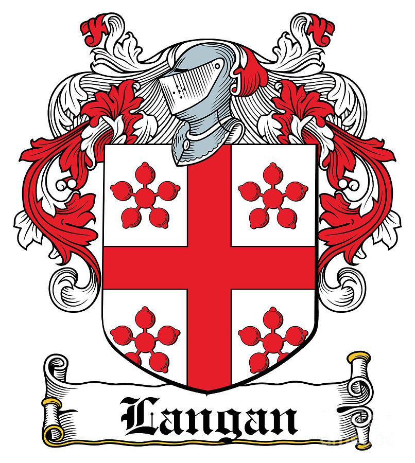 Langan Coat of Arms Irish Digital Art by Heraldry - Fine Art America
