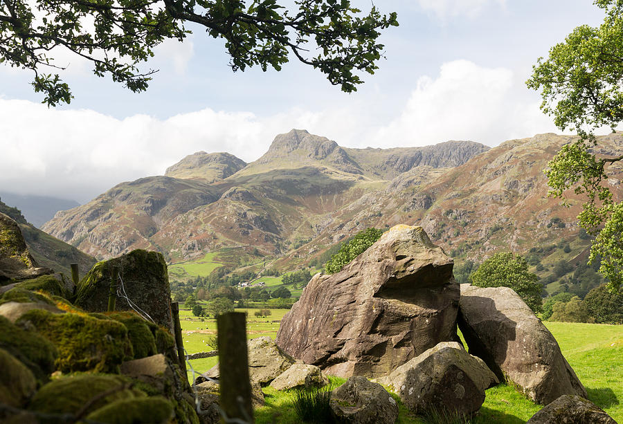 Langdale Pikes in Lake District Photograph by Steven Heap