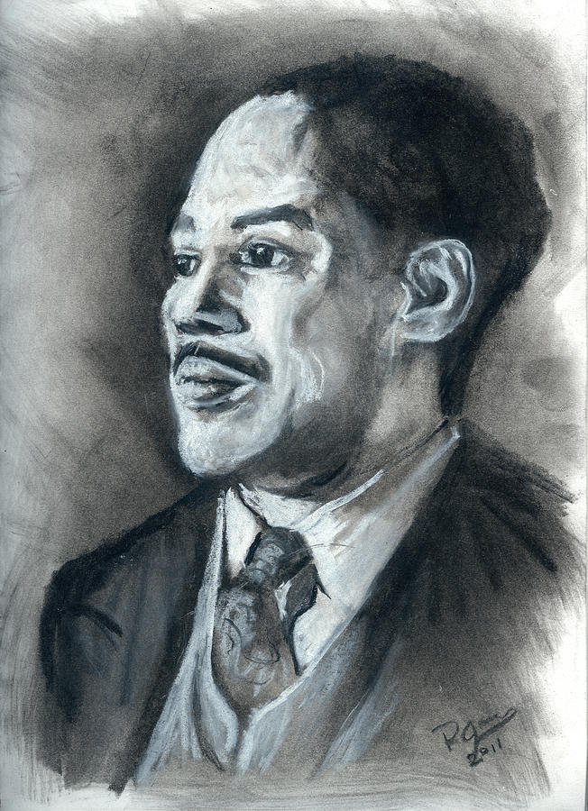 Langston Hughes Pastel by Roger James