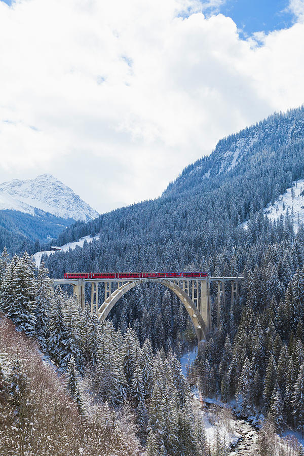 Langwies Viaduct, Grisons Photograph by Werner Dieterich