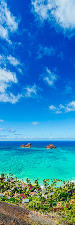 Lanikai Beach From the Pillbox Trail 3 to 1 Aspect Ratio Photograph by Aloha Art