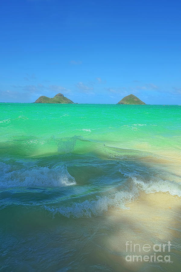 Lanikai Beach Photograph - Lanikai Beach Frozen Waves by Aloha Art