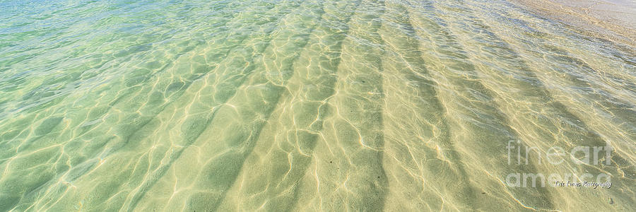 Lanikai Beach Mid Day Ripples in the Sand Lower 3rd Photograph by Aloha Art