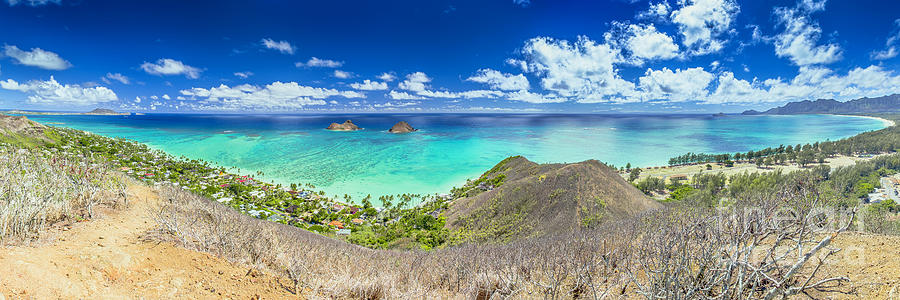 Lanikai Beach Panorama Photograph by Aloha Art