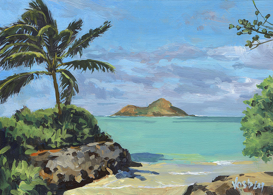 Honolulu Painting - Lanikai Beach Path by Stacy Vosberg