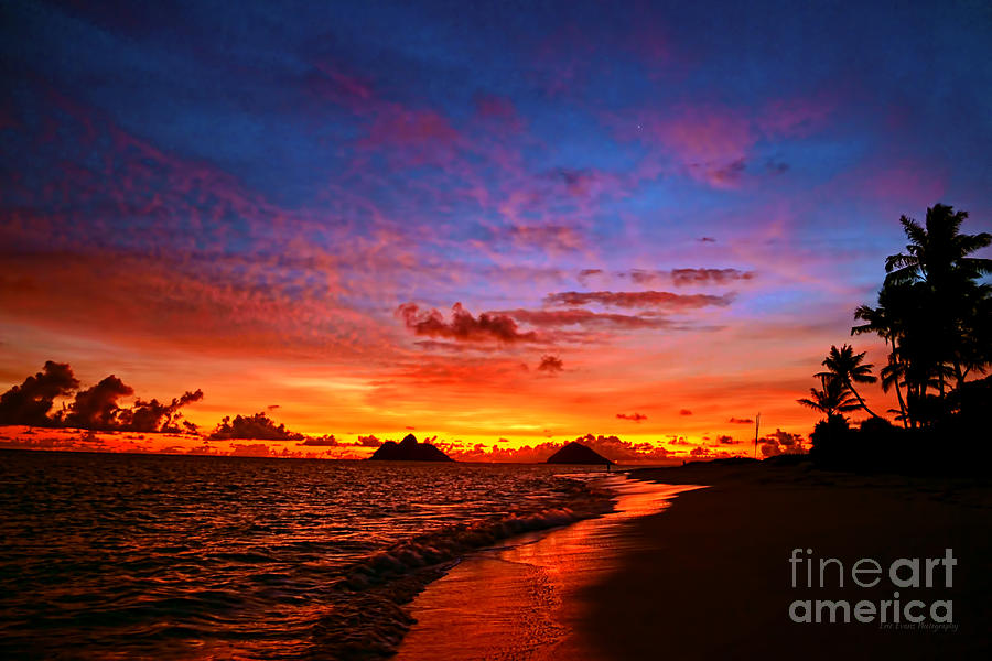 Lanikai Winter Sunrise Photograph by Aloha Art