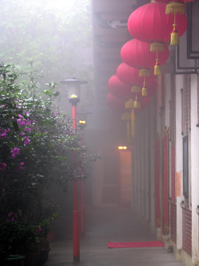 Lantau China Morning Fog Photograph by Jacqueline M Lewis