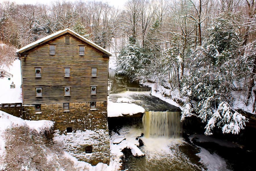 Lantermans Mill in Winter Photograph by Michelle Joseph-Long