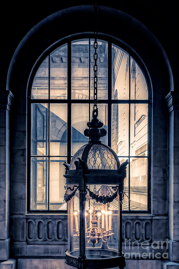 Lantern and arched window Photograph by Edward Fielding