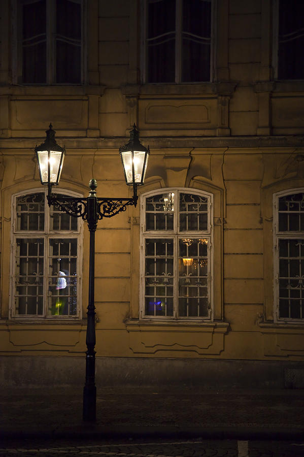 Lantern in Prague Photograph by Maria Heyens