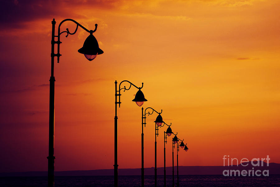 Sunset Photograph - Lanterns by Jelena Jovanovic