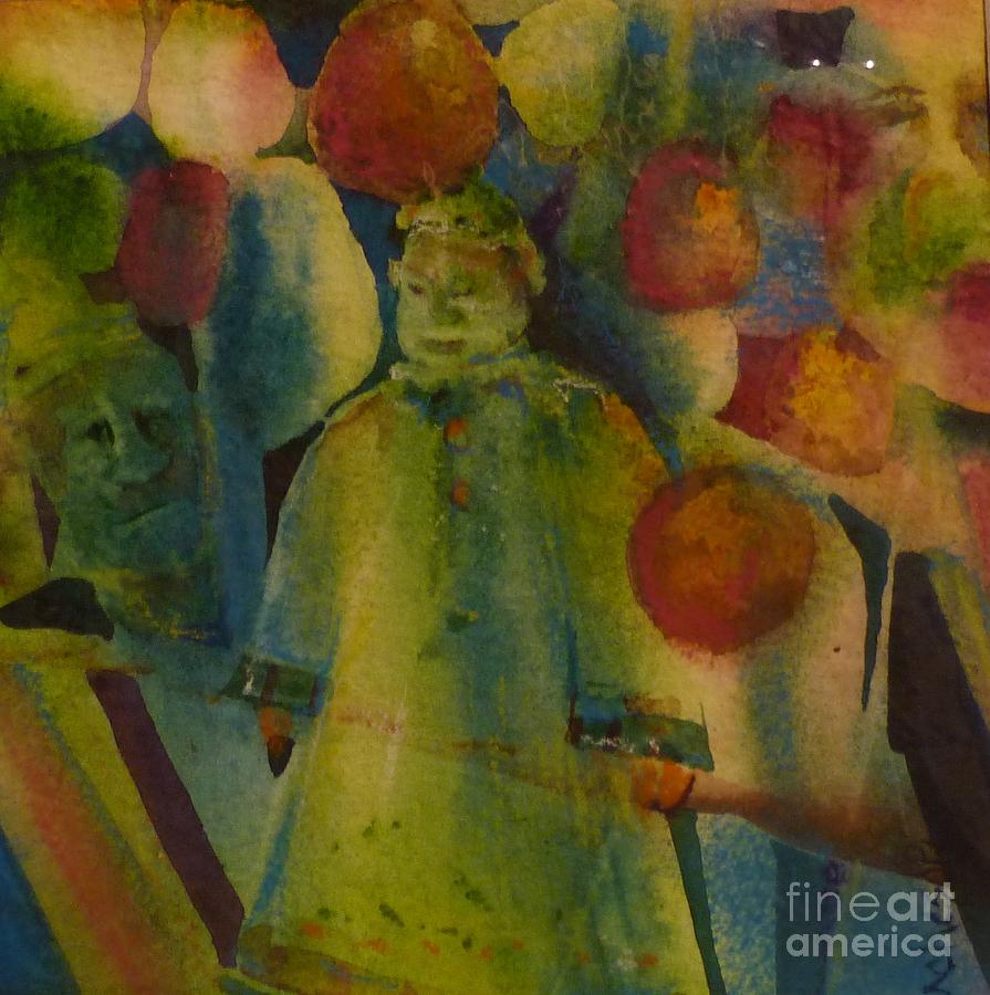 Lanterns Overhead Painting by Donna Acheson-Juillet