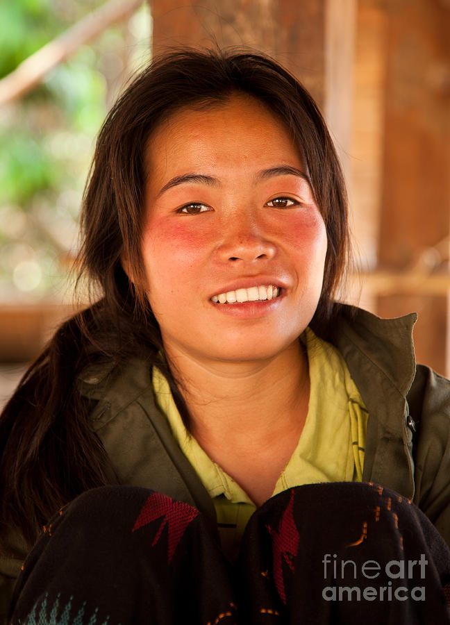 Laos Tribal Teenage Girl - Photograph by Jo Ann Tomaselli Photograph by Jo Ann Tomaselli