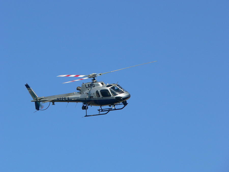 LAPD Helicopter Photograph by Jeff Lowe