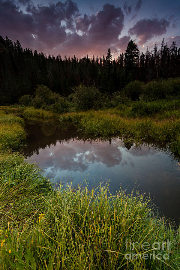 Laramie River Sunset Photograph by Steven Reed