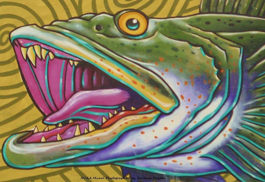 Fish Digital Art - Large Mouth Fish by Unknown