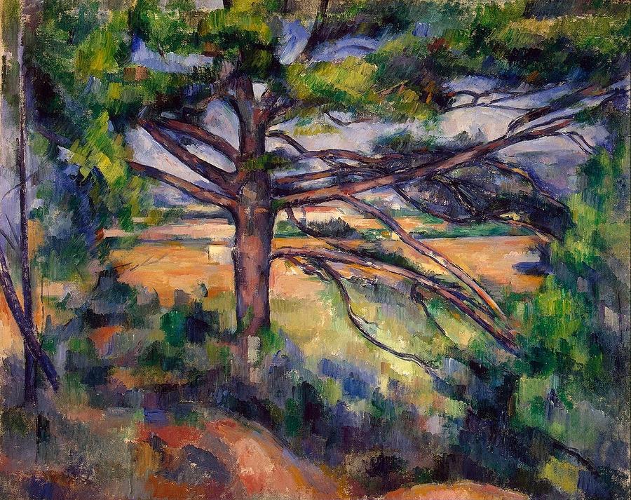 Impressionism Painting - Large Pine and Red Earth by Paul Cezanne
