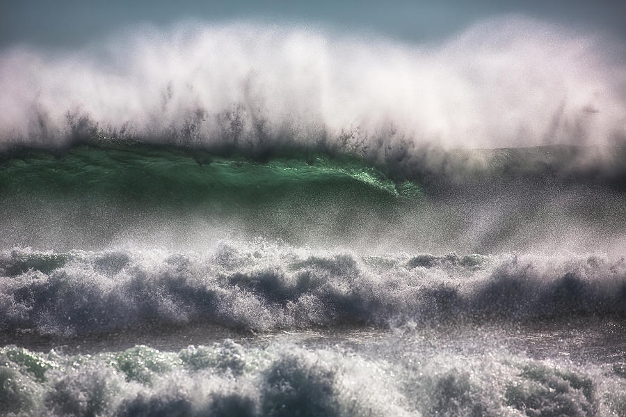 Large Waves From The South Atlantic Photograph by Robert Postma