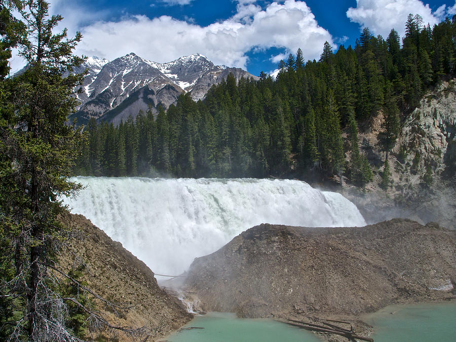 Larger View of Wapta Falls in Yoho NP-BC Photograph by Ruth Hager